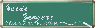 Heide Zangerl Visitenkarte
